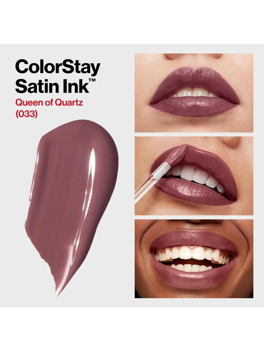 Revlon 033 Queen of Quartz Colorstay Satin Longwear Hydrating Liquid Lipstick